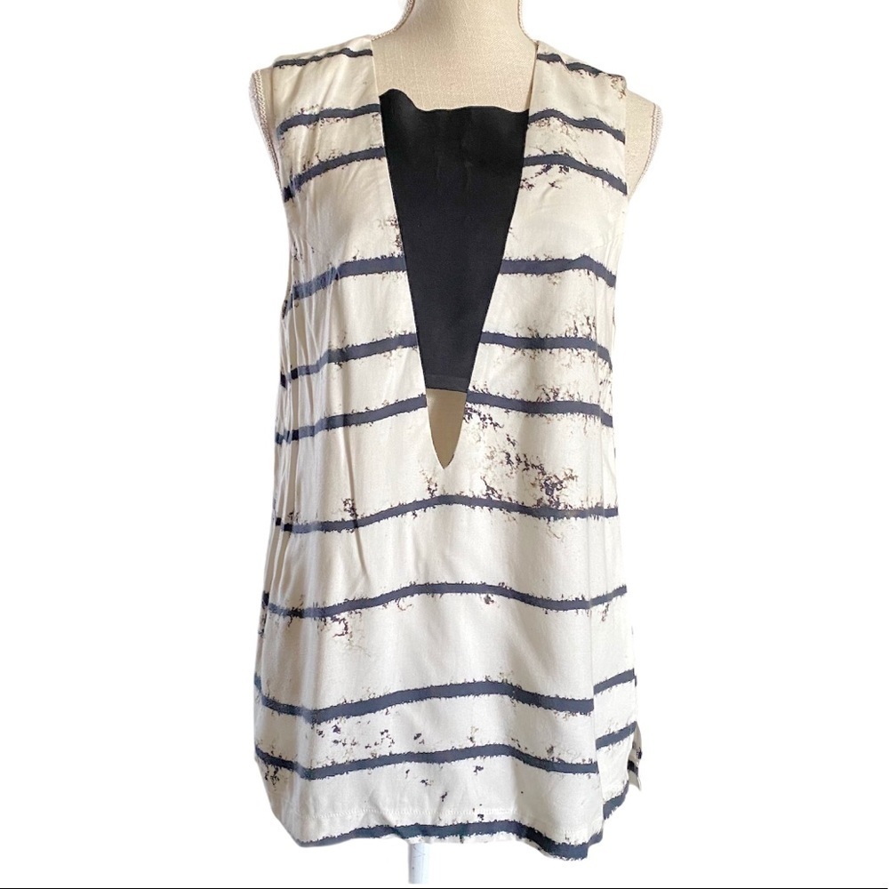 SUKI + Solaine Ink Print top size M black